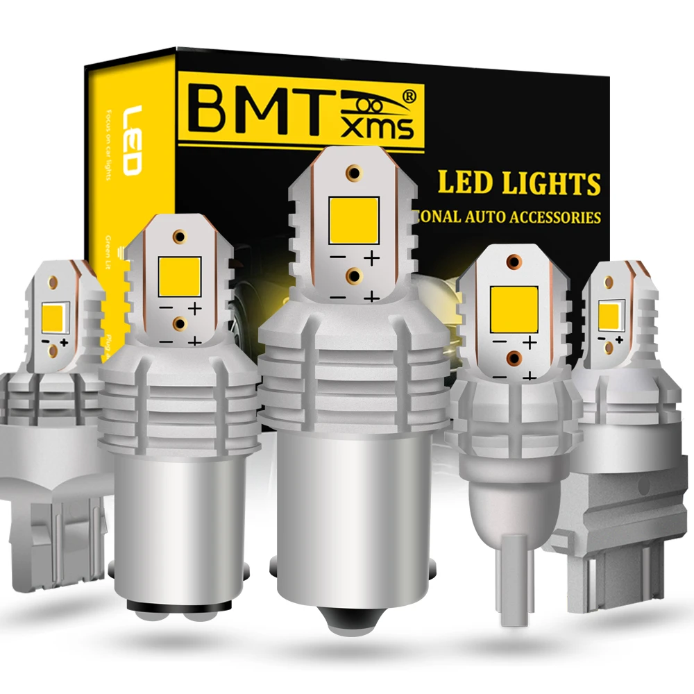 BMTxms 2x Canbus светодиодный Автомобильные фары DRL Противотуманные обратного BA15S BAY15D T20
