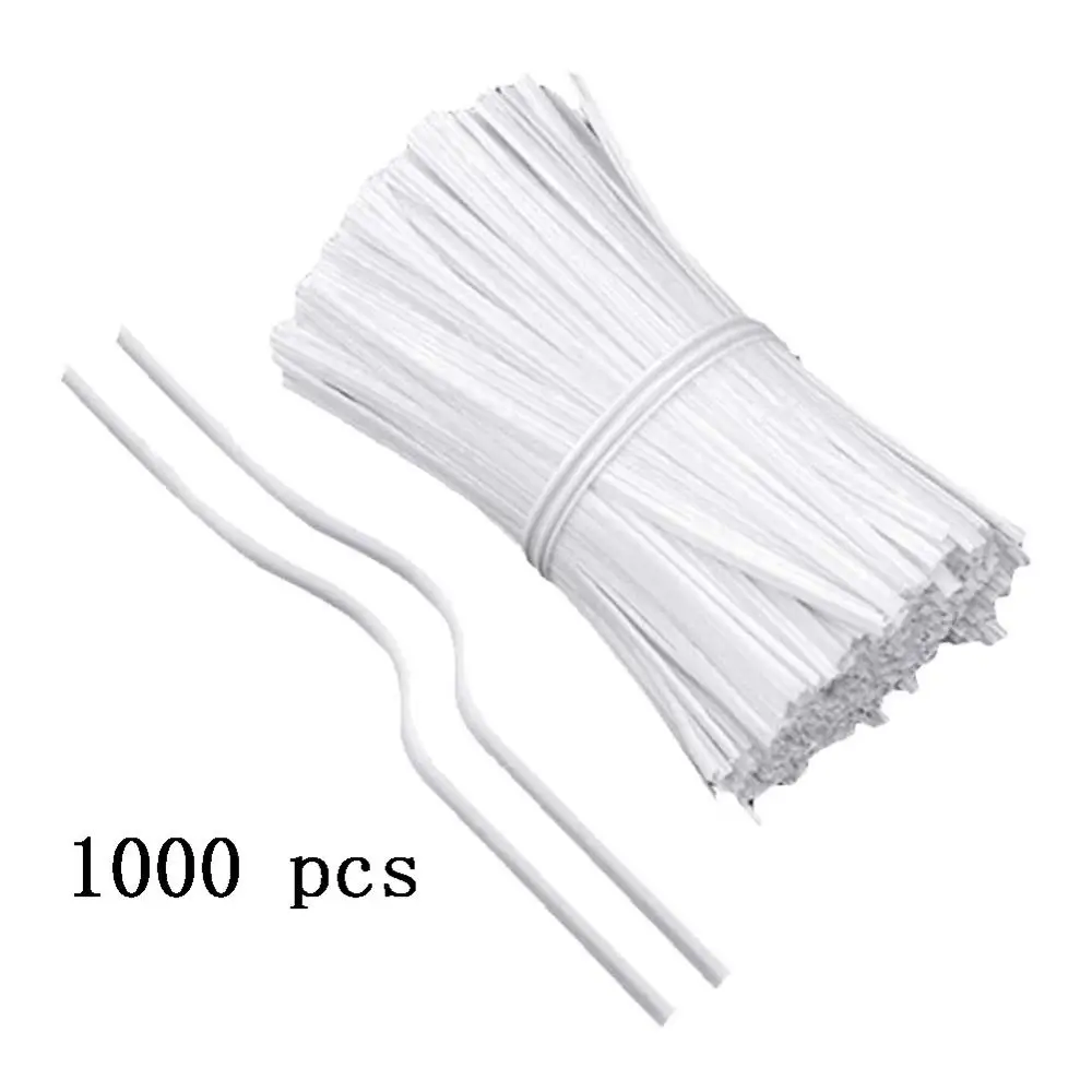 

1000pcs DIY Mask Handmade Crafting Making Nose Bridge Clip PE Wrapped Mask Nose Bridge Strips Wide Bendable Nose Strip