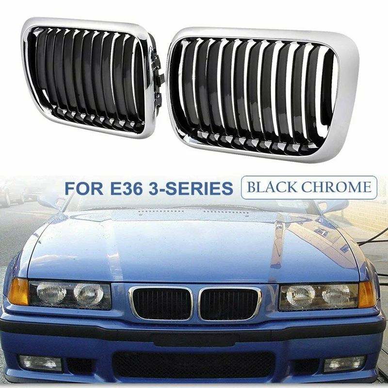 E36 гриль черный передний бампер для почек решетка BMW 3 Series 318I 323I 328I M3 1997 1999|Гоночные