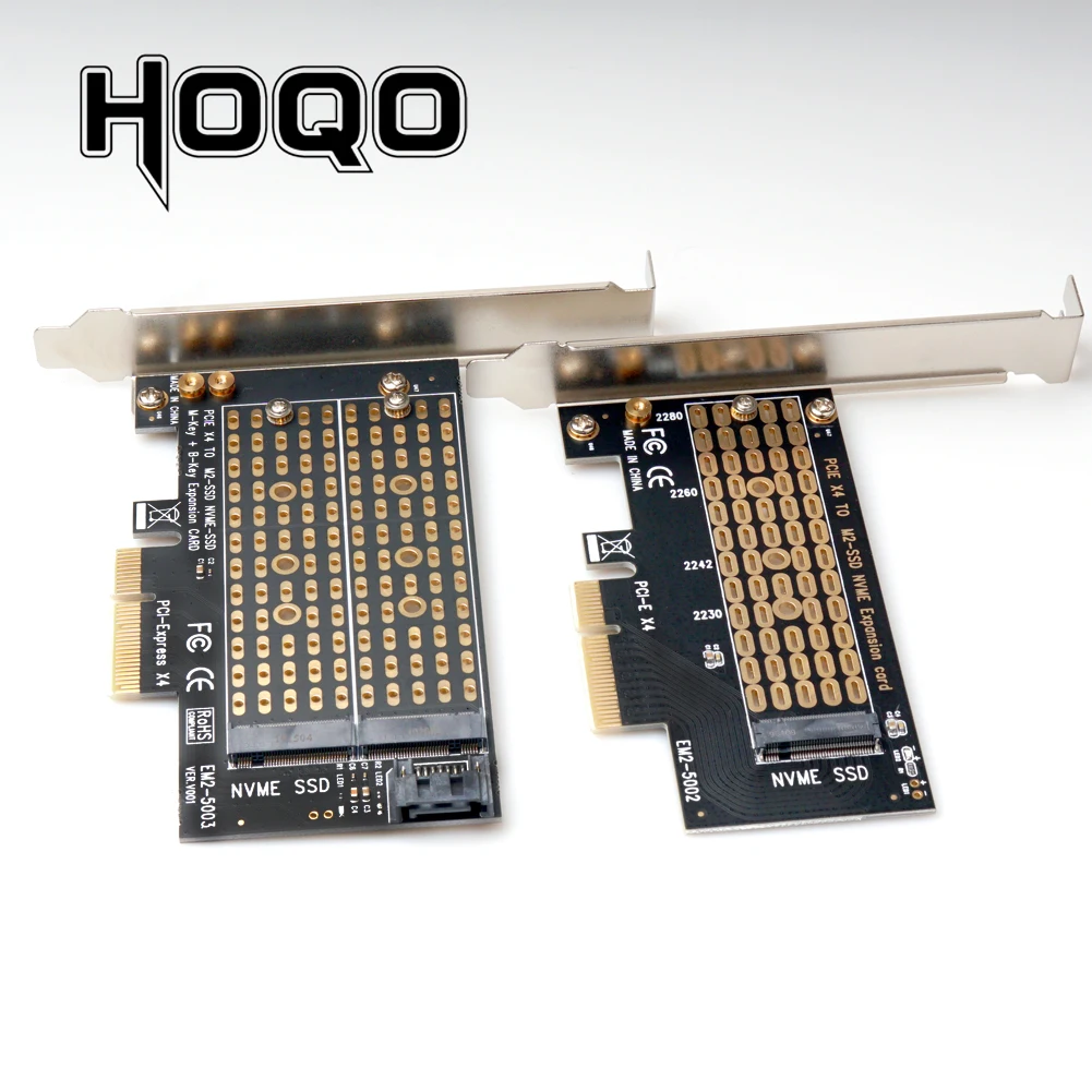 Адаптер PCIE на M2/M.2 адаптер SATA M.2 SSD NVME/M2 M2 PCI E карта M Key + B Key|Платы расширения| |