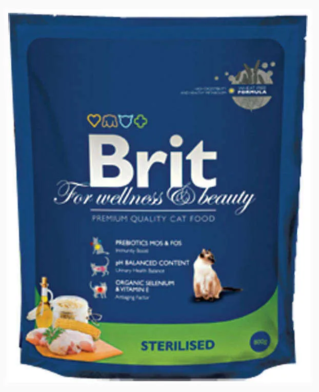 Корм для кастрированных котов Brit Premium, 300 г