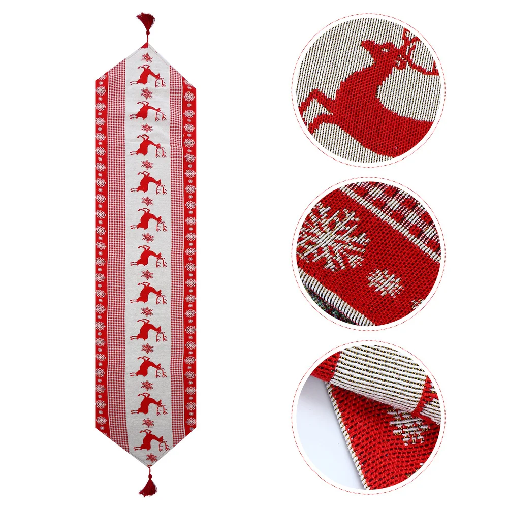 

1pc Christmas Style Tablecloth Desktop Decor Xmas Festival Pattern Tablecloth
