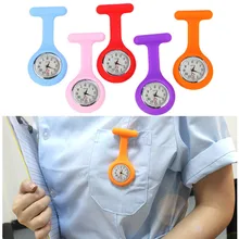 Лидер продаж силикон Медсестра часы Брошь Туника Fob часы с бесплатной батареей доктор медицинский Enfermera reloj Drop Shopping Wd3