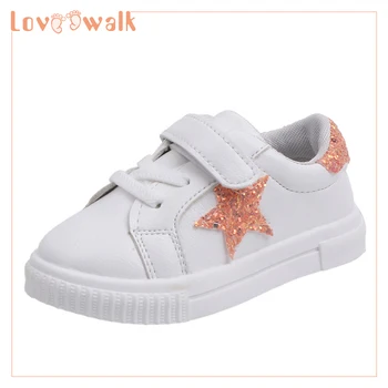 

Kids Girls Shoes Star Sneakers PU Leather Toddler Boys Shoes Sneakers New Spring Autumn Girls Glitter Sneakers Baby Sport Shoes