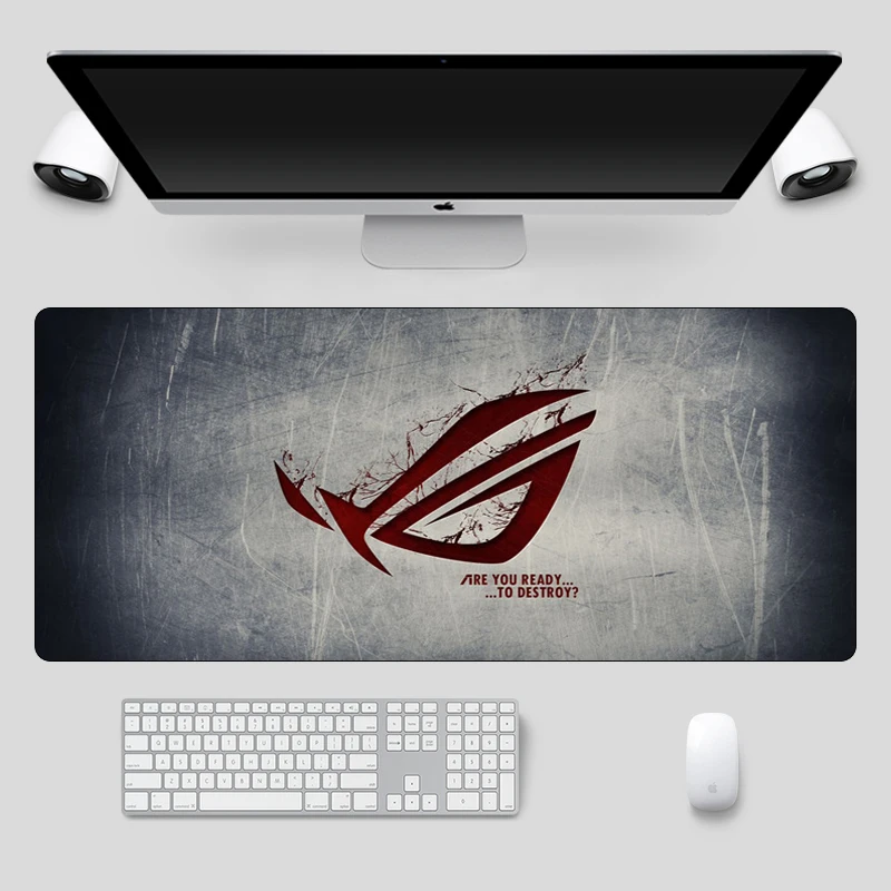 Comprare Di modo 90x40 centimetri di Grandi Dimensioni ASUS Gaming Mousepad Republic Of Gamers Tastiera Pad Bordo di Bloccaggio di Gomma Taccuino Del Computer Portatile Scrivania zerbino