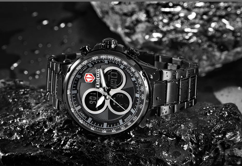 Luxury Brand KADEMAN Men Sports Watches Men's Waterproof LED Digital Quartz Clock Male Military Stainless Steel Wrist Watch (17)