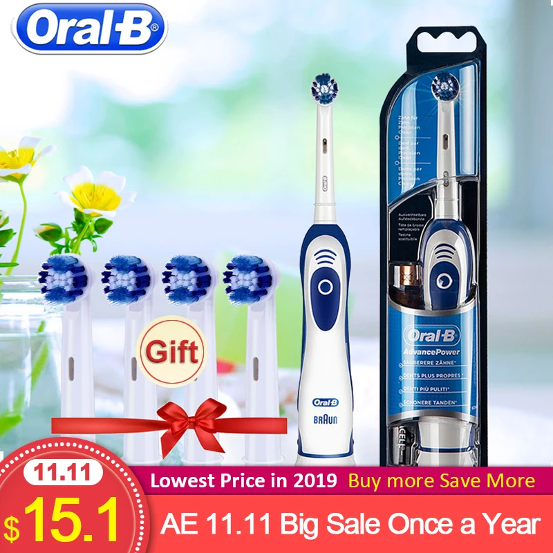 Kaufen Oral B Sonic Elektrische Zahnbürste Zähne Bleaching Vitalität Zahn Pinsel Keine Wiederaufladbare Entfernen Batterie Reise Pinsel Zähne Kopf