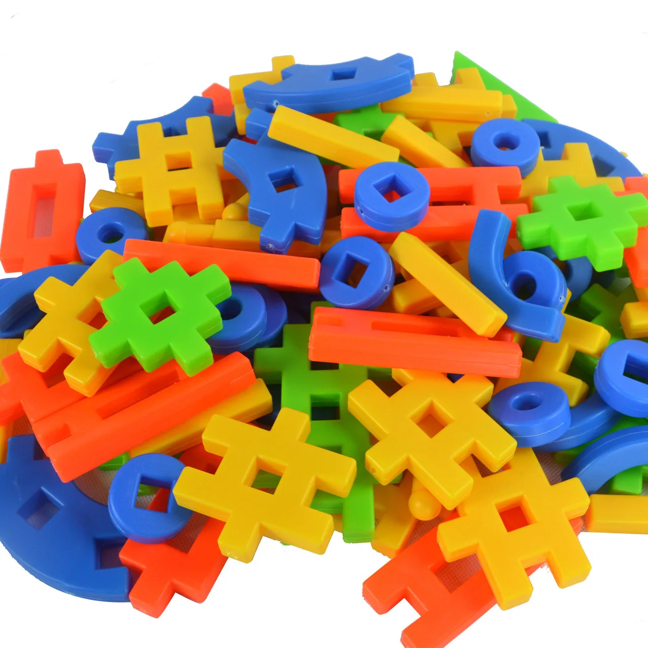 

Traditional Nostalgic Toy Building Blocks 3D Double-Sided Building Blocks Large Size Large Particles Plastic Flexible Inserted B