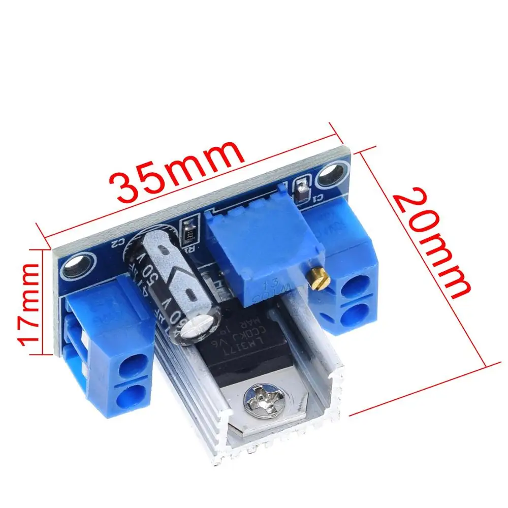 TZT LM317 DC-DC понижающий преобразователь модуль линейной платы LM317 регулируемый регулятор напряжения источник питания