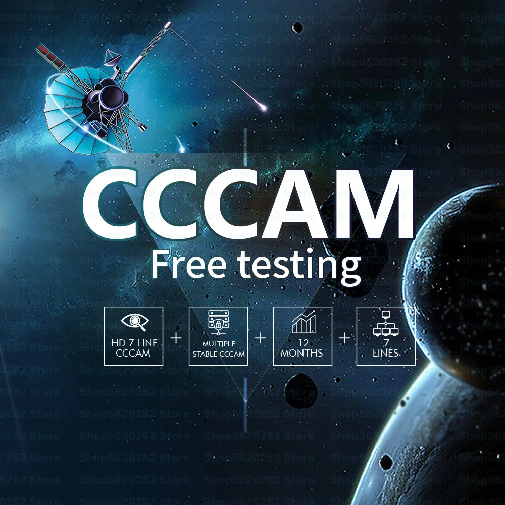 

Hot 7 lines cccam Full HD 1 year cccam Europe cline 7 stable lines for satellite TV receiver DVB-S2 server HD