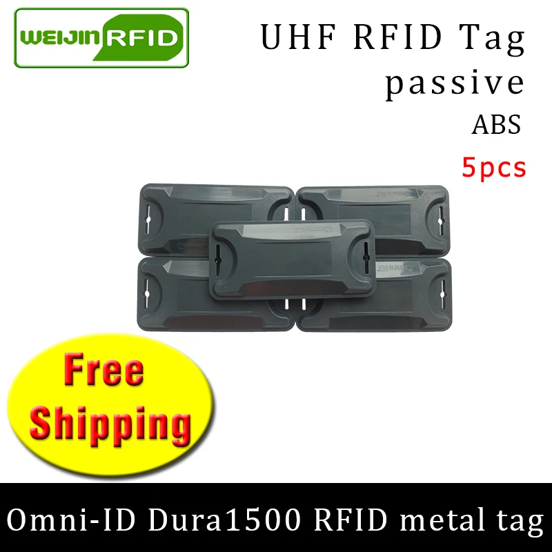 UHF RFID металлическая бирка omni-ID Dura1500 915 МГц 868 МГц Alien higgs3 EPC 5 шт. прочные ABS смарт-карты пассивные RFID метки