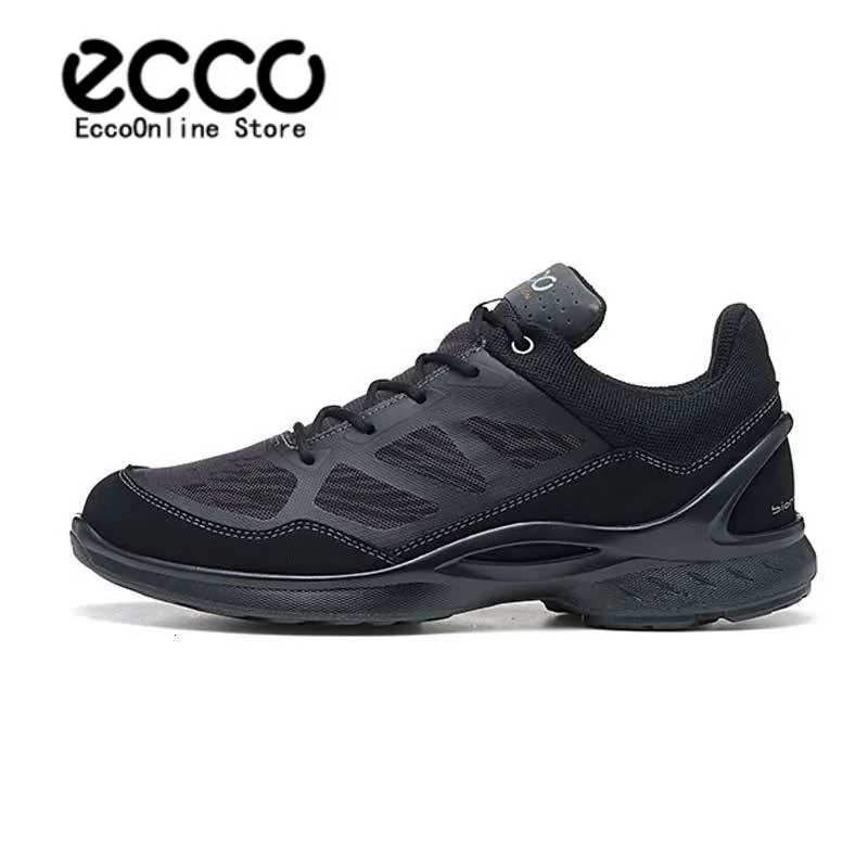 

Ecco Men outdoor shoes Man Casual Shoes Leather Summer Breathable Holes Luxurious Brand Flat Shoes