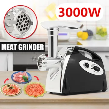 

3000W Multifunction Electric Meat Grinder Sausage Stuffer Mincer 110-220V With 3 Cutting Plates Adaptors EU/US Plug Kitchen Tool