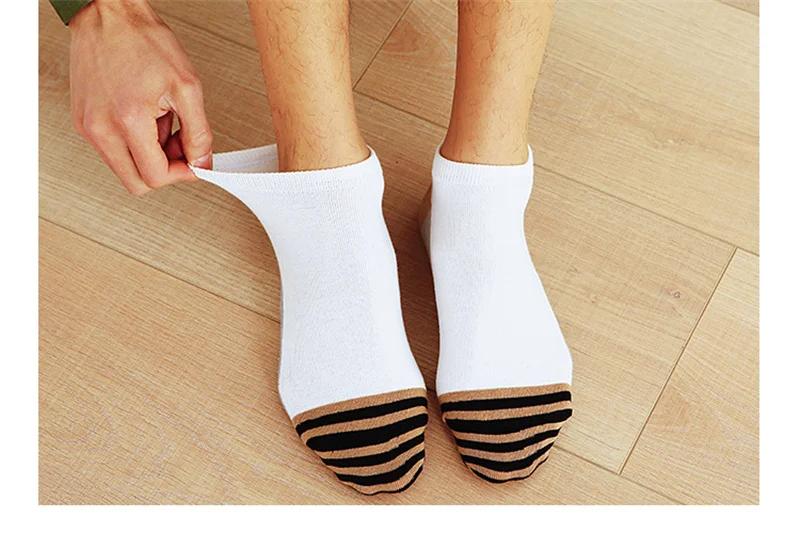 5 pairs Men Socks Male High Quality boat socks Cotton Shallow Mouth Fashion Personality breathable Multicolor Wholesale