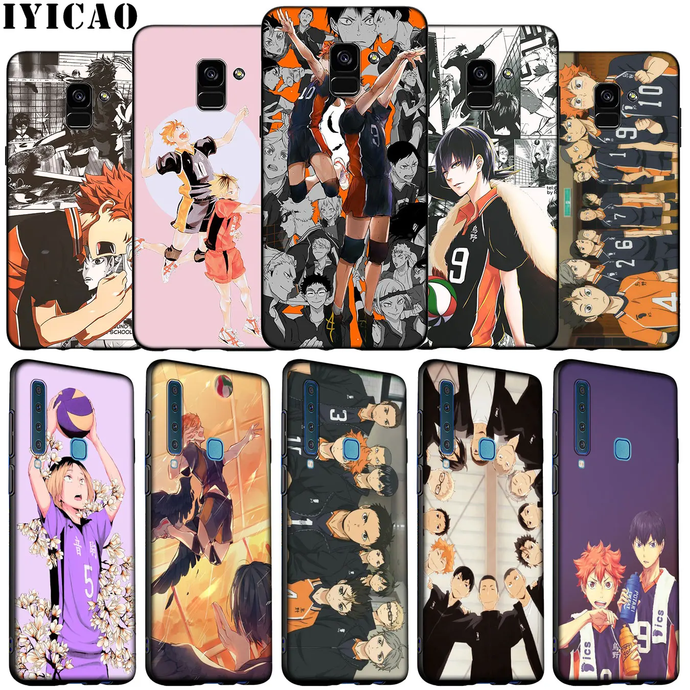 IYICAO Haikyuu Hinata Мягкий силиконовый чехол для телефона samsung Galaxy J8 J7 Duo J4 J6 Plus A2 Core Prime 2018 |