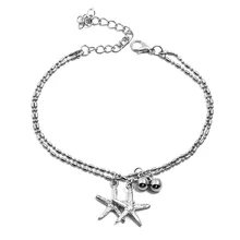 Европейский и американский популярный пляжный ножной браслет с орнаментом для ног, стиль, летняя мода, простая Морская звезда, женский браслет, Fz0050