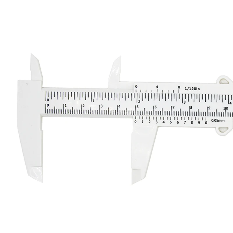 1 шт. пластиковый 150 мм водонепроницаемый раздвижной штангенциркуль студенческий мини-экспериментальный измерительный инструмент Перманентный макияж линейка для бровей