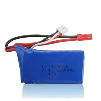 

7.4V 850mAh li-po lipo battery 703048 WLtoys V912V262V353B axis aircraft model aircraft batteries lipo 2s lipo 7.4v 703048
