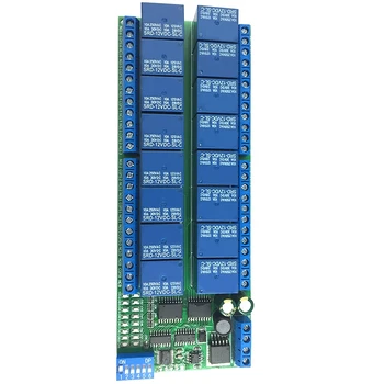 

Relay 16 Channel RS485 Relay Module RTU Relay Board PLC Controller Serial Port Switch 485 Relais DC12V