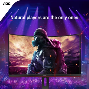 

Desktop Curved LCD IPS Monitor Laptop Computer Monitor 27inch 144HZ High Refresh Rate IPS HD Gaming Screen HDMI VGA
