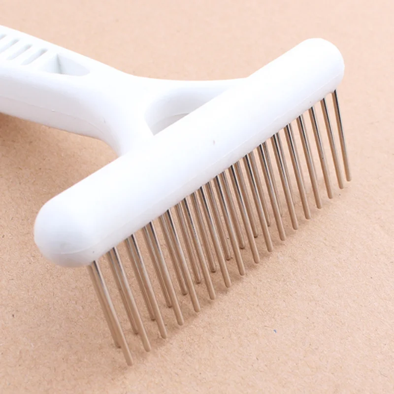 White Rake Comb for Dogs Brush Short Long Hair Fur Shedding Remove Cat Dog Brush Grooming Tools Pet Dog Supplies