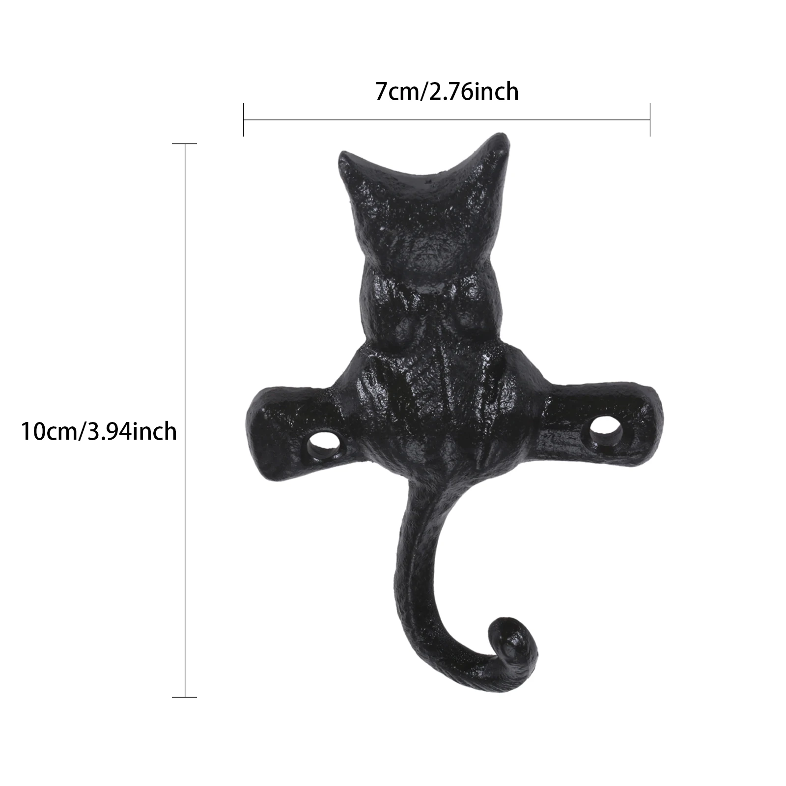 Cast Iron Cat Hook Wall Housekeeper Kitty Hanger for Bag/Towel/Clothes/Coat  Crafted Home Garden Outdoor Decor Bathroom Kitchen - AliExpress