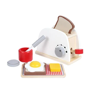 

Simulation Bread Maker Bread Machine Omelette Set, Pretend Play Toy Early Educational Toys Set for Kids Over 3 Years Old
