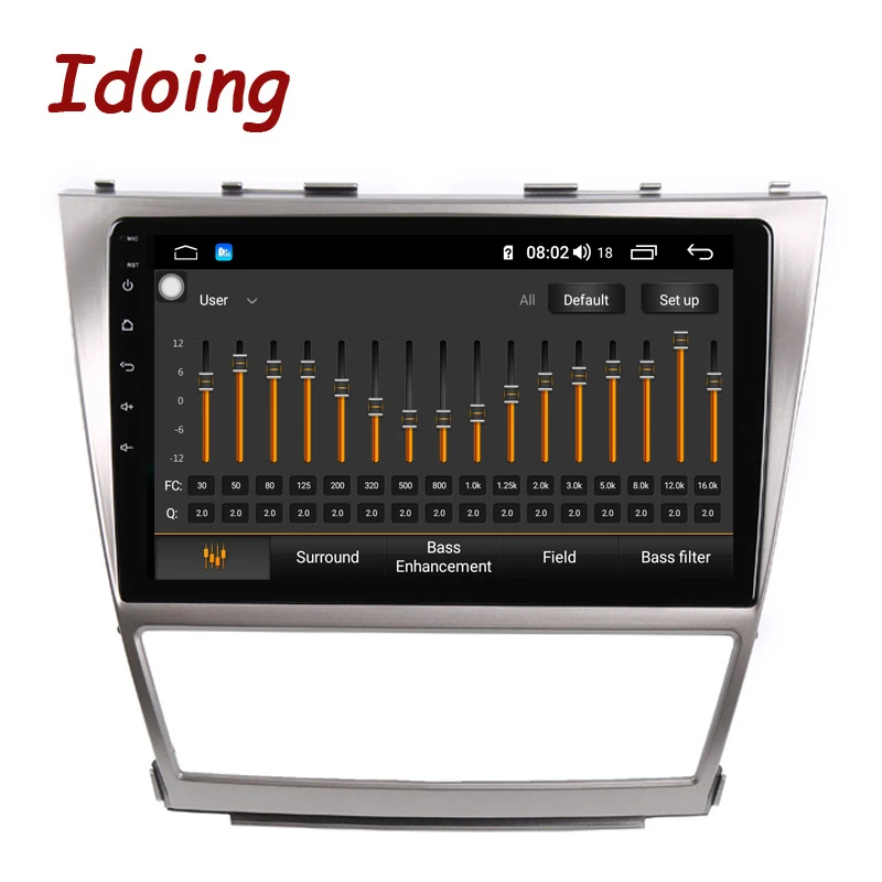 Excellent Idoing 10.2"Car Android 8.1 Radio Multimedia Player For Toyota Camry 2006-2011 4G+64G Octa Core 2.5D IPS GPS Navigation no 2 din 1