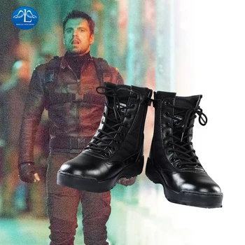 

The Falcon and the Winter Soldier Cosplay Shoes Adult Halloween Carnival Deluxe Boots