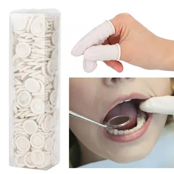 

300Pcs Multi-Function Disposable Finger Cots Protective Fingertips Protector Dental Accessory Oral Hygiene Tooth Whitening