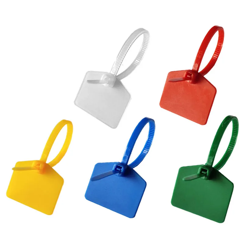 500pcs Waterproof Nylon Label Cable Ties 3*120mm Selflocked Mark Tags