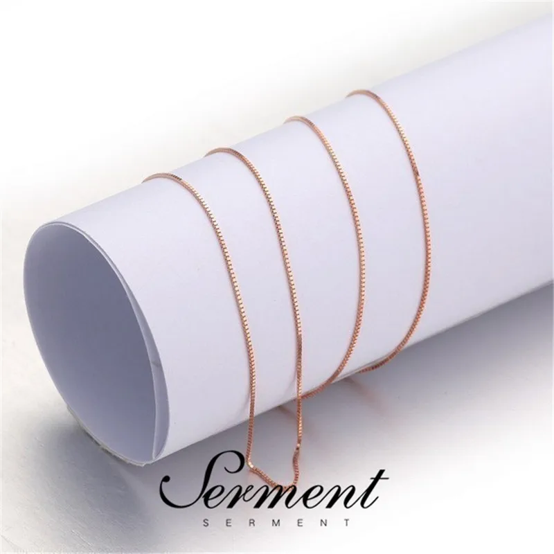 

SERMENT Rose Gold Simple Fashion Jewelry Necklace European Hot Sale Trendy Necklace Clavicle Chain Lady Jewelry Accessories