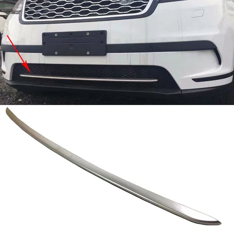 

High Quality Stainless Steel Front Bottom Center Grille Grill Cover Decoration Trim For Land Rover Range Rover Velar 2017 2018