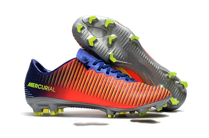 14 cheap Mens gold Soccer Cleats Superfly Vapors XI Ronaldo Cr7 Football boots men Superfly VI Ultra SE FG soccer shoes outdo - Цвет: 14