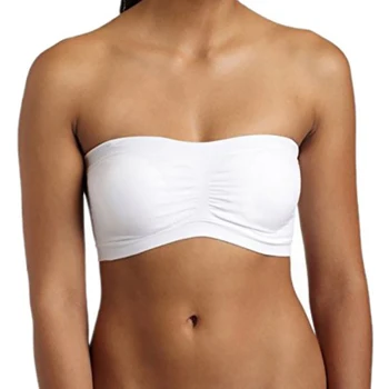 

Women Tops Seamless Intimates Crop Tops Fashion Sexy Women Strapless Boob Tube Tops