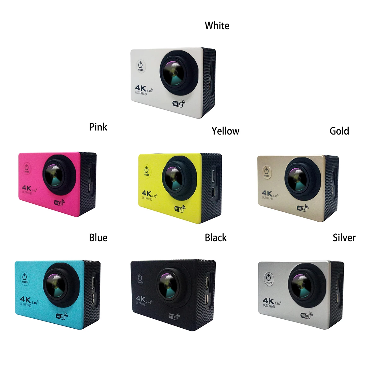 1200 Вт Экшн-камера 4K 30FPS Ultra HD WiFi 2,0 170D Подводная ...