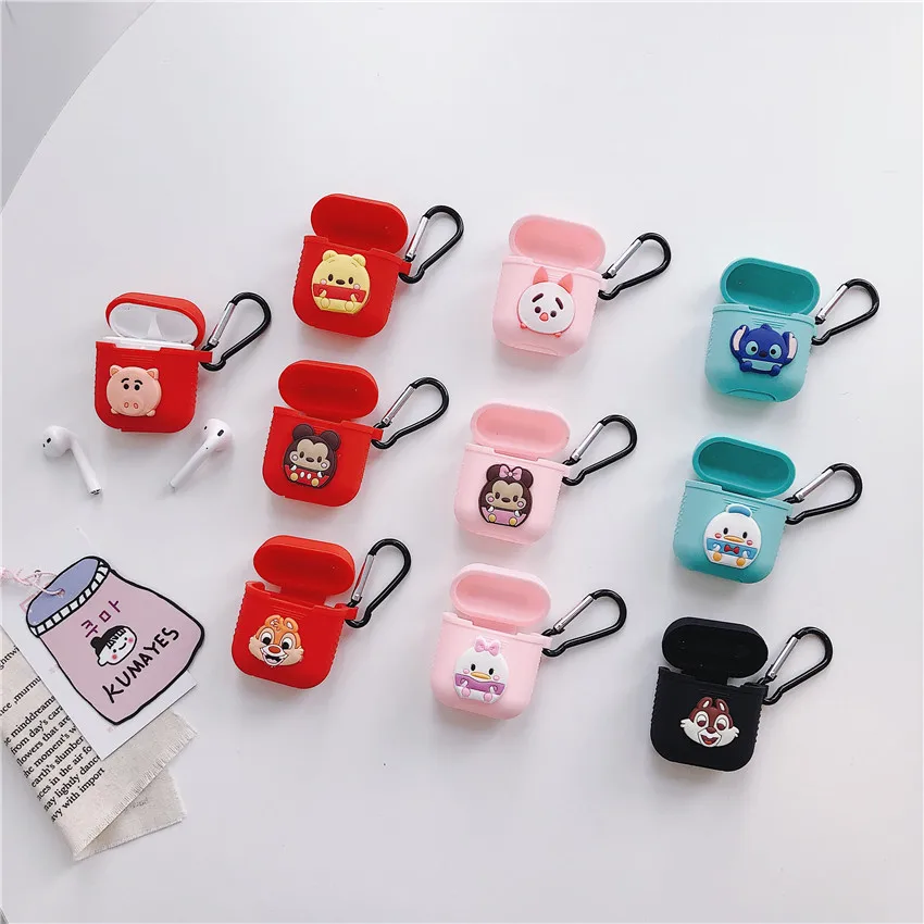 

Airpods cover suitable for Apple Wireless Bluetooth headset receiving box cartoon silica gel charging anti-fall bag
