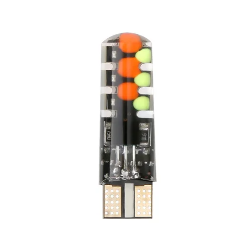 2 шт. 18 SMD RGB T10 194 168 W5W LED пульт дистанционного управления автомобильный купольный свет для чтения автомобилей клиновидная лампа светодиодный фонарик - Испускаемый цвет: one bulb
