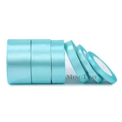 Luxurious Satin Ribbon for Gift Wrapping and DIY Crafts (25 Yards) (Turquoise)