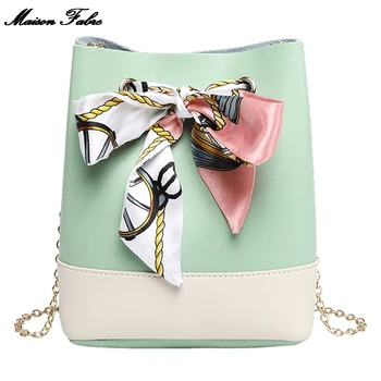 

Maison Fabre Women Simple Fashion Bucket Bag Strap Messenger Shoulder Bag Mobile Phone Bag Large Capacity Shoulder Bag