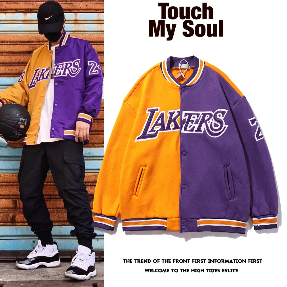 

2020 Fall/Winter New Lakers No. 8 Kobe Memorial Baseball Jersey Los Angeles Mamba No. 24 Jacket Basketball Loose Jacket