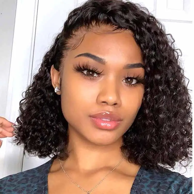 Free Part Pixie Curly Lace Front Human Hair Wigs 150% Baby Hair Brazilian  Remy 13x1 Lace Front Human Hair Wig For Women - Wigs - AliExpress