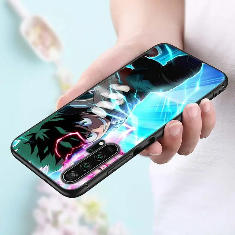My Hero Academia Anime Black Silicone Phone Cover For Honor 10I 9X 8X 20 10 9 Lite 8 8A 7A 7C Pro Lite Phone Case 5