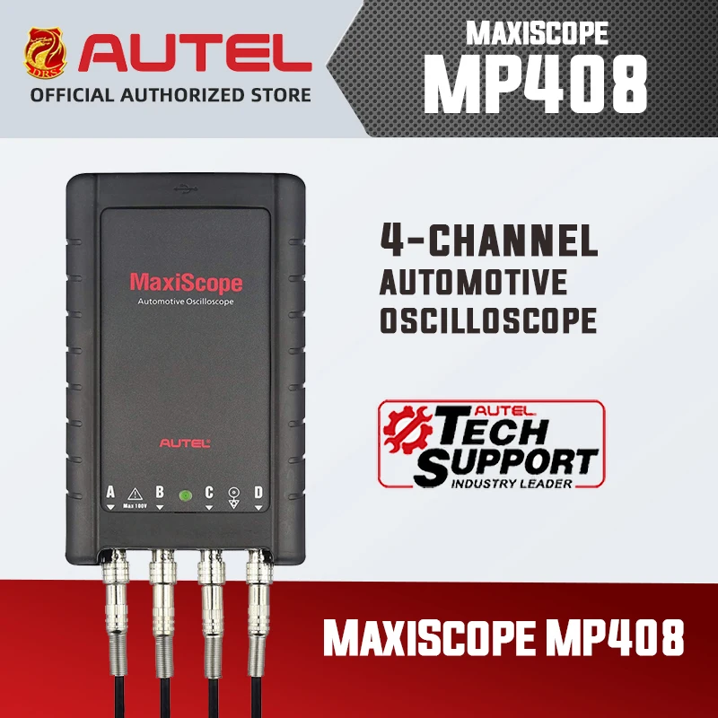 AUTEL MaxiScope MP408 автомобильный осциллограф диагностический инструмент чтение и