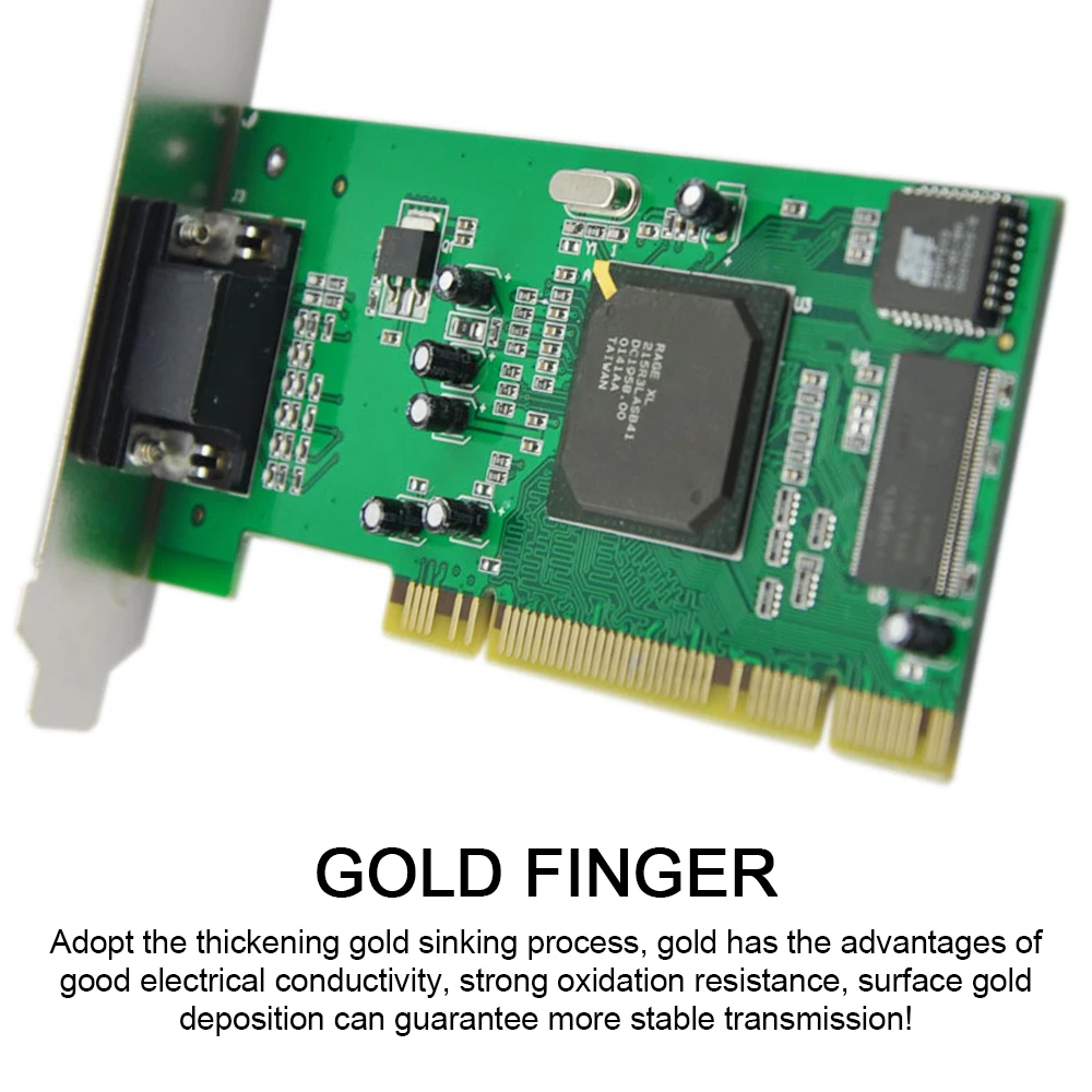 PCI видеокарта ATI Rage XL 8 Мб 32 бит мультидисплей VGA SDRAM видеотрактор карта аксессуары
