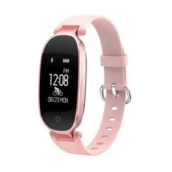 

New Fashion Bluetooth Waterproof Women Bracelet Heart Rate Monitor Fitness Tracker Smart Watches As Gifts for Female Gold Watch