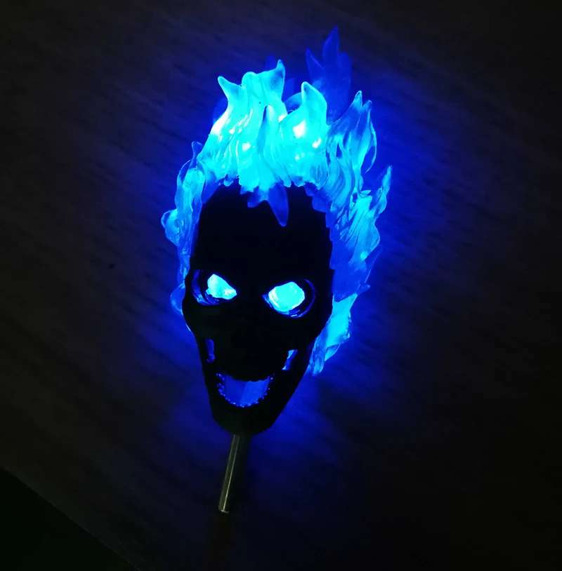 Collectible 1/6 Scale Action Figure Headplay Ghost Rider Head Sculpt Model Red/Blue Version for 12'' Male Action Figure