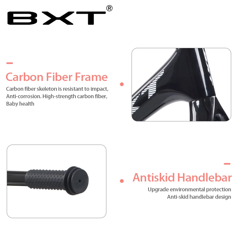 Best BXT 12inch Carbon fiber Frame Children Bicycle carbon Kids balance Bicycle For 2~6 Years Old Child carbon complete bike for kids 4