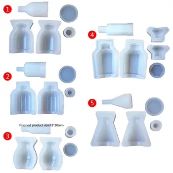

Silicone Mold DIY Perfume Bottle Glass Bottles Medicine Liquid Bottle Molds Epoxy Resin Crafts Decoration Handmade Gifts Product