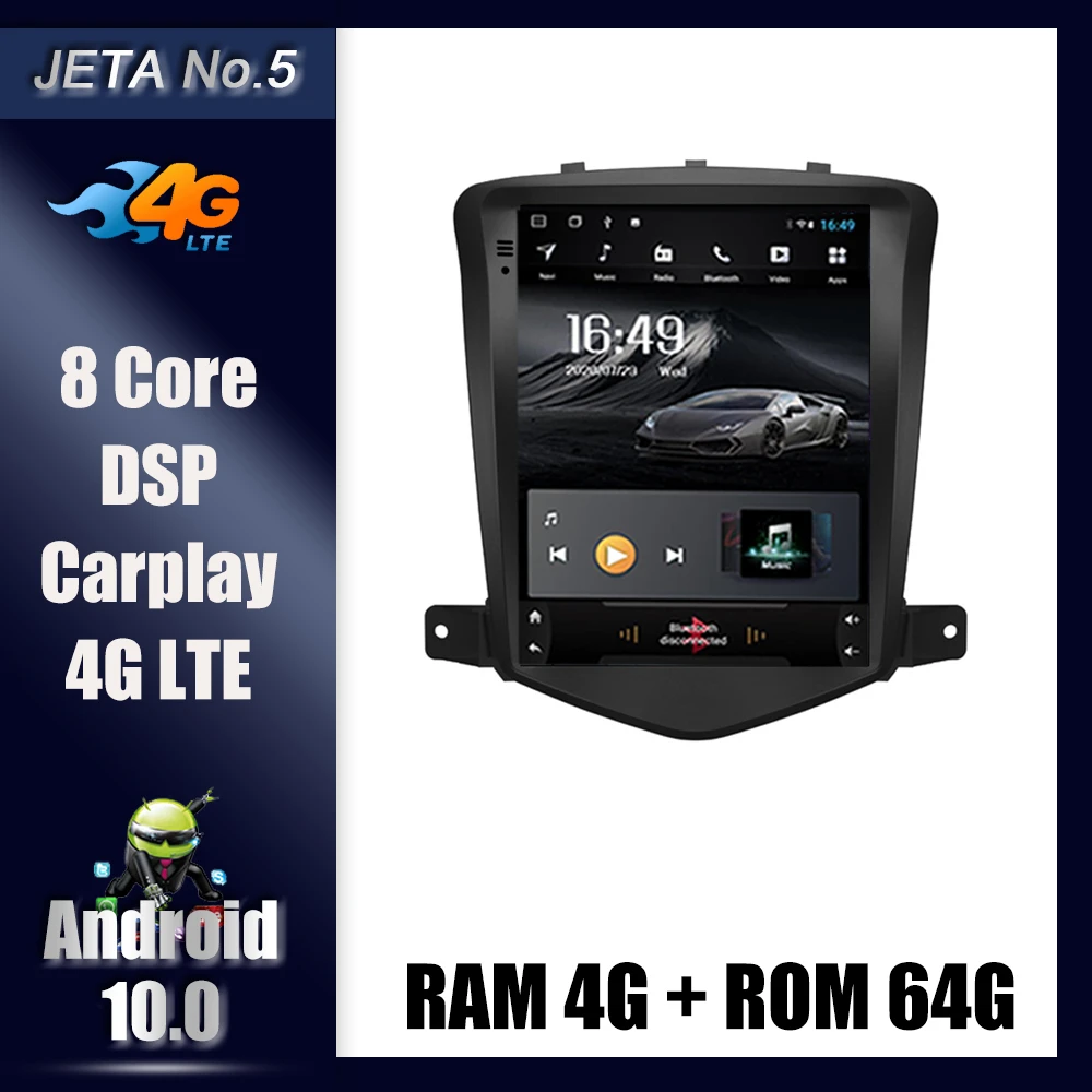 Автомагнитола 2DIN Tesla Style мультимедийный проигрыватель на Android 9 7 для Chevrolet Holden CRUZE 10